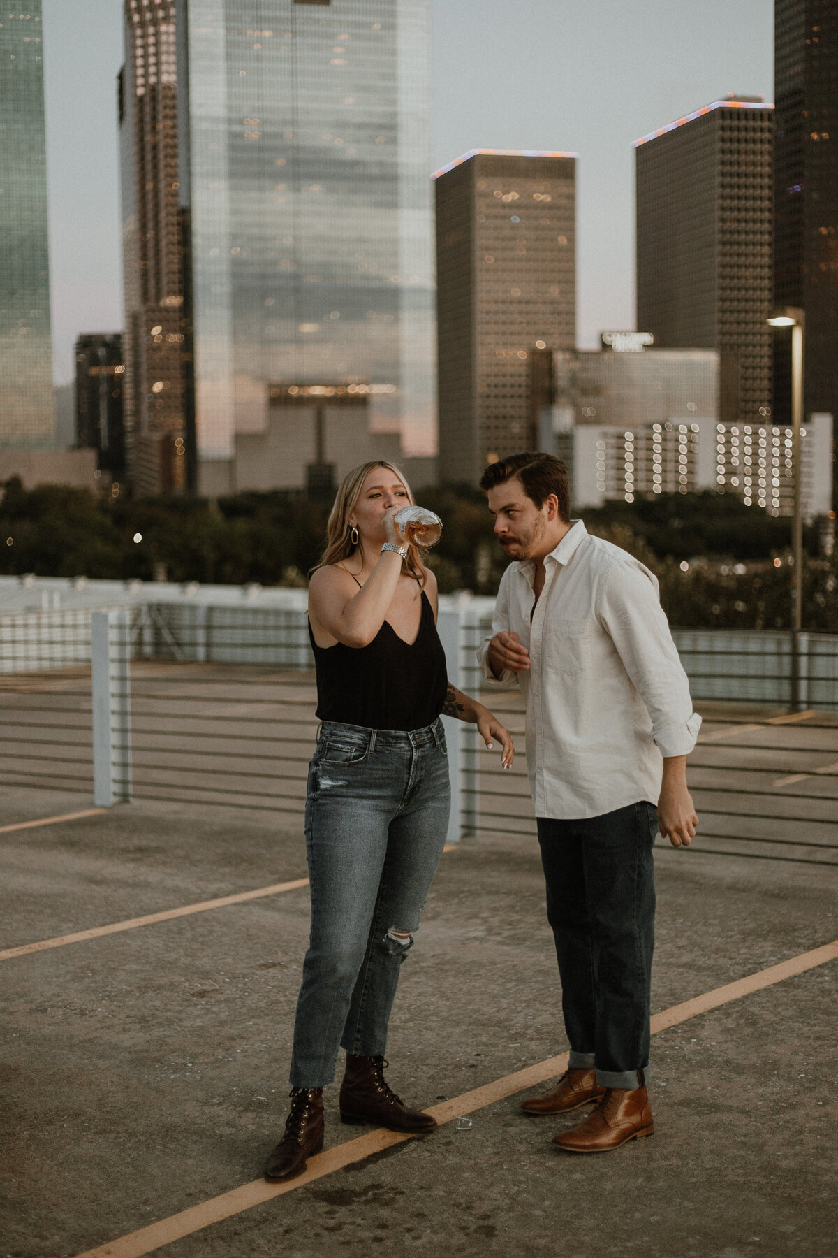 Romantic Engagement Shoot - Buffalo Bayou Park, Houston Texas-127