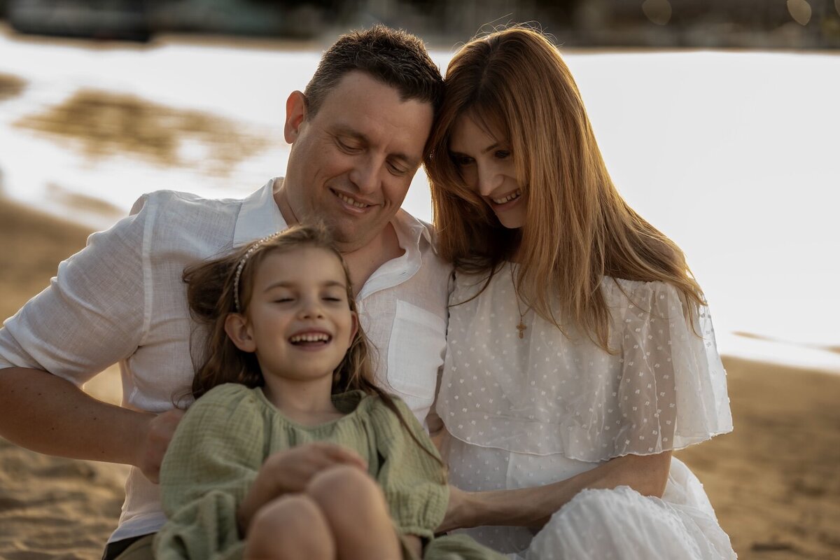 Brisbane-Family-Portrait-Maternity-Girl-on-Beach-during-Sunset-35