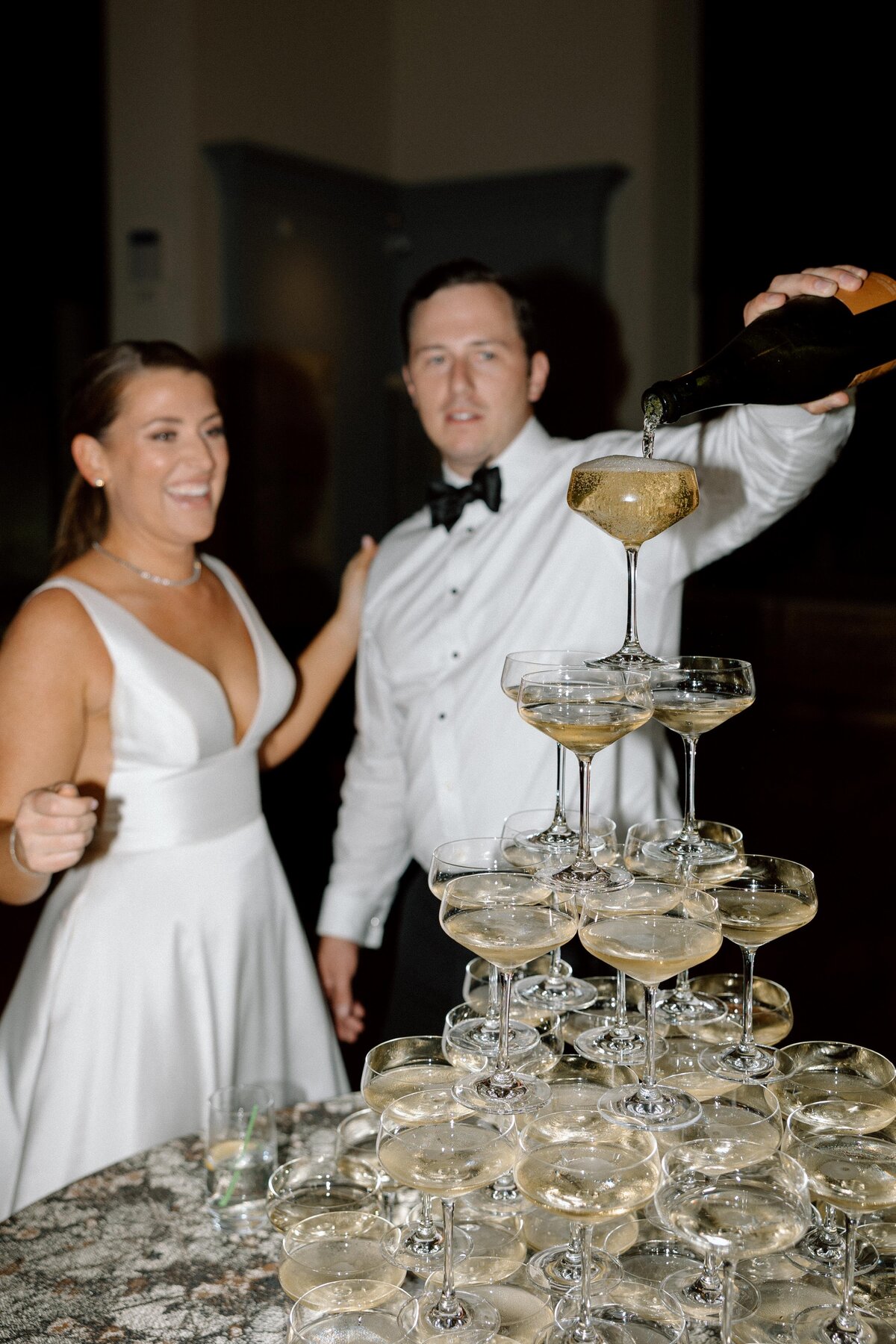 Event-Planning-DC-Wedding-Baltimore-Champagne-Tower-George-Peabody-Library-Bride-&-Groom-Anna-Lowe-Photography
