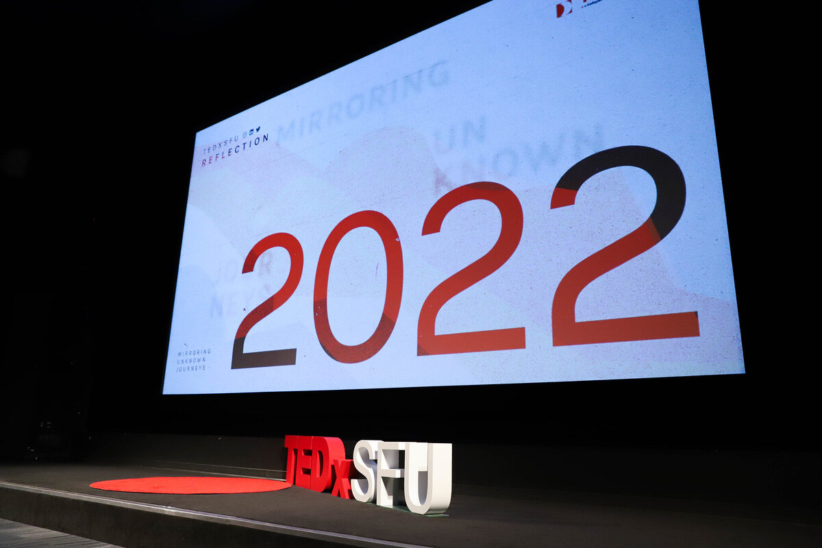 TedxSFU 2022 stage