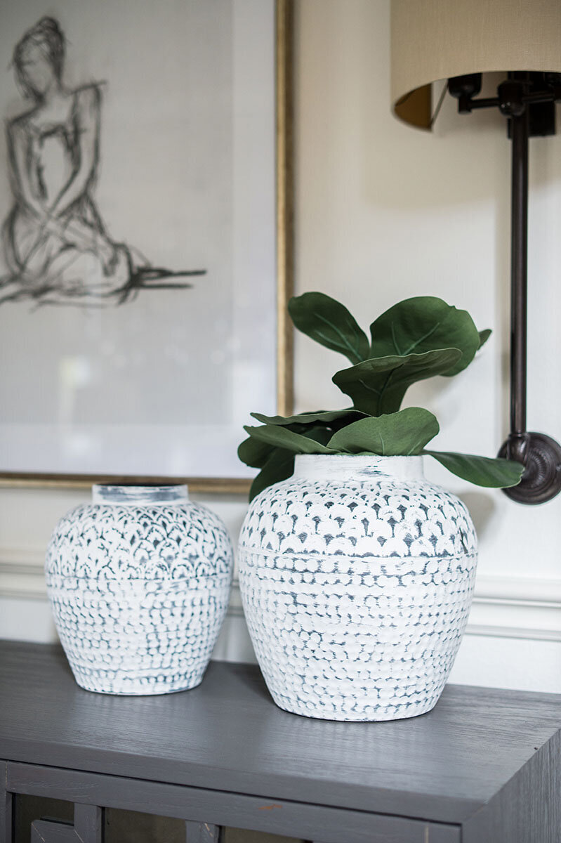 Vases with plant