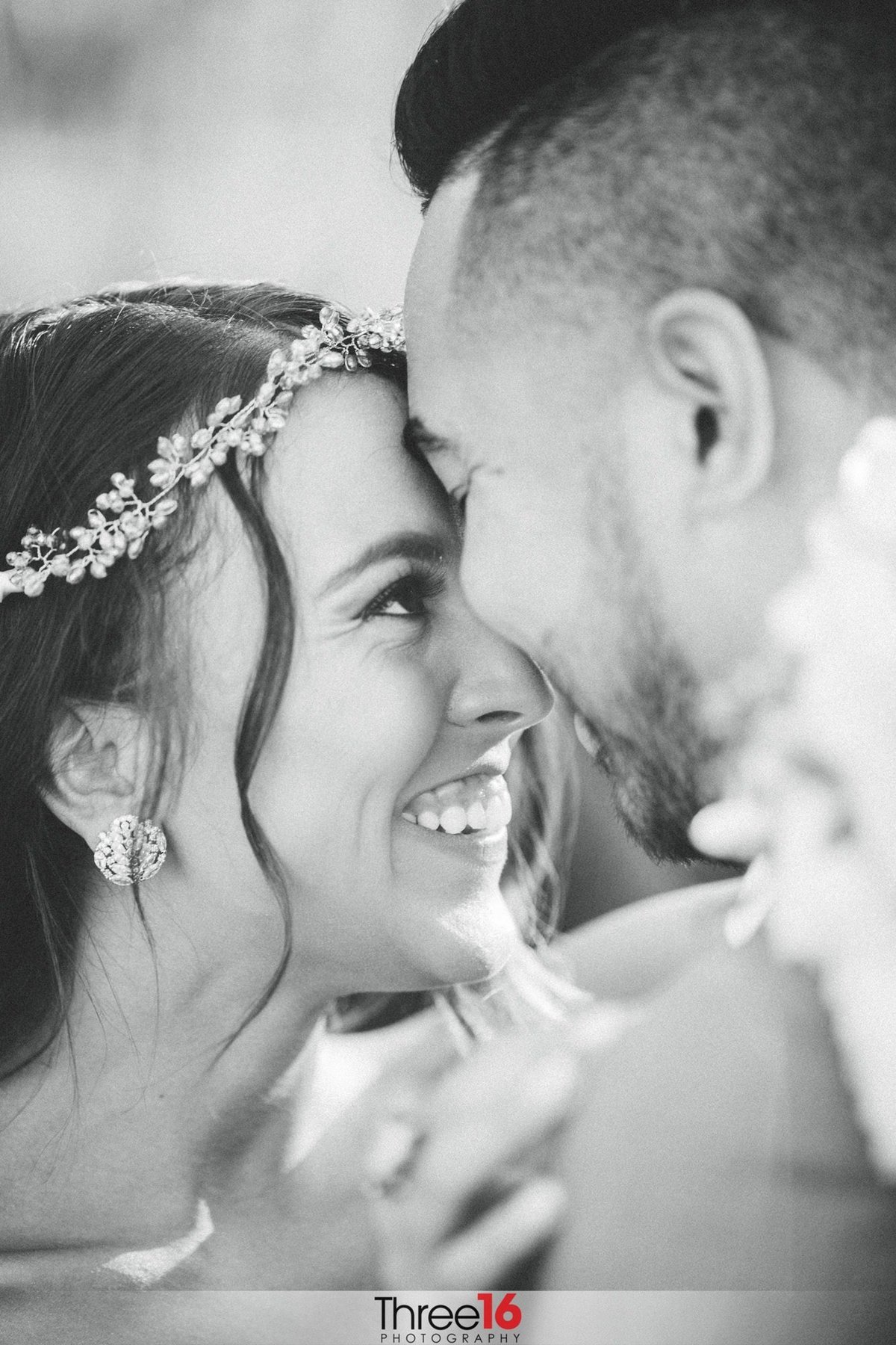 Bride shares a laugh with her Husband