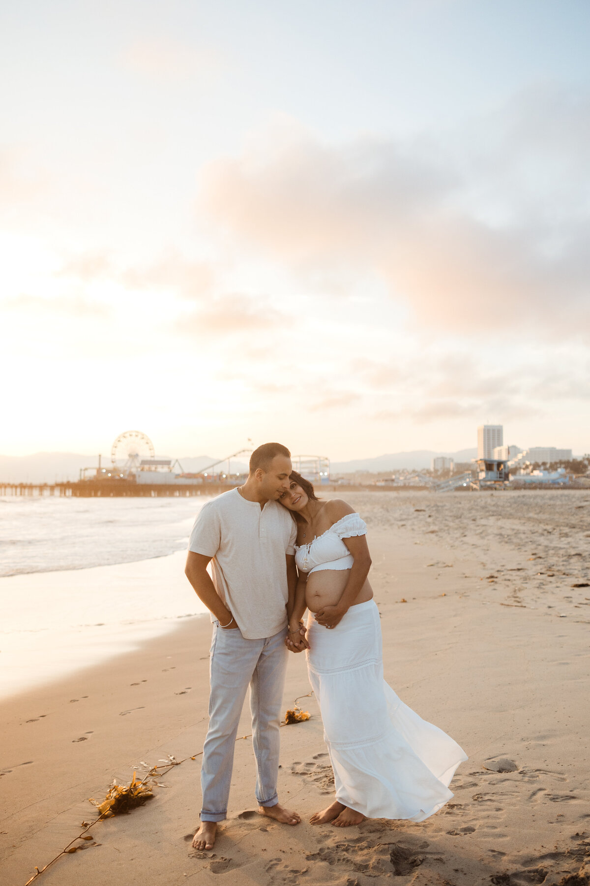 Santa Monica Beach Maternity Photography 71