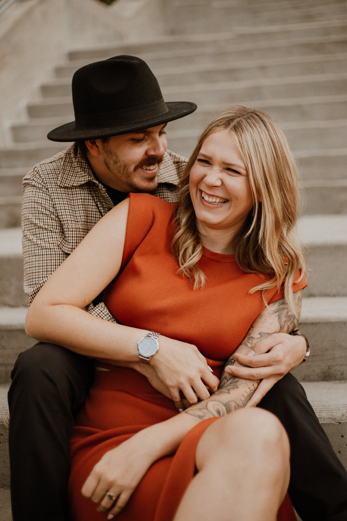 Romantic Engagement Shoot - Buffalo Bayou Park, Houston Texas-57