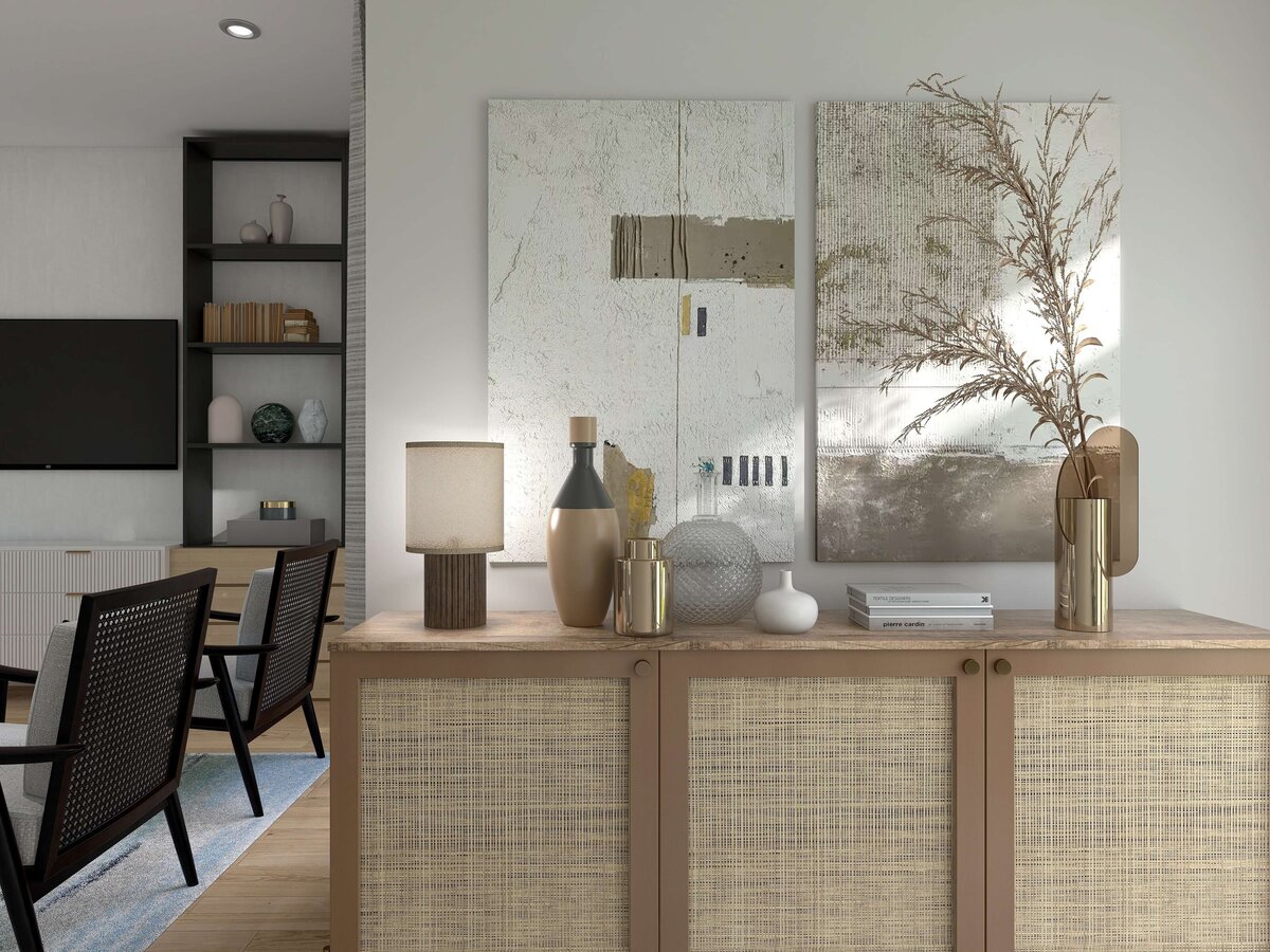 Coastal Chic Living Room - Florida Modern Design Home
