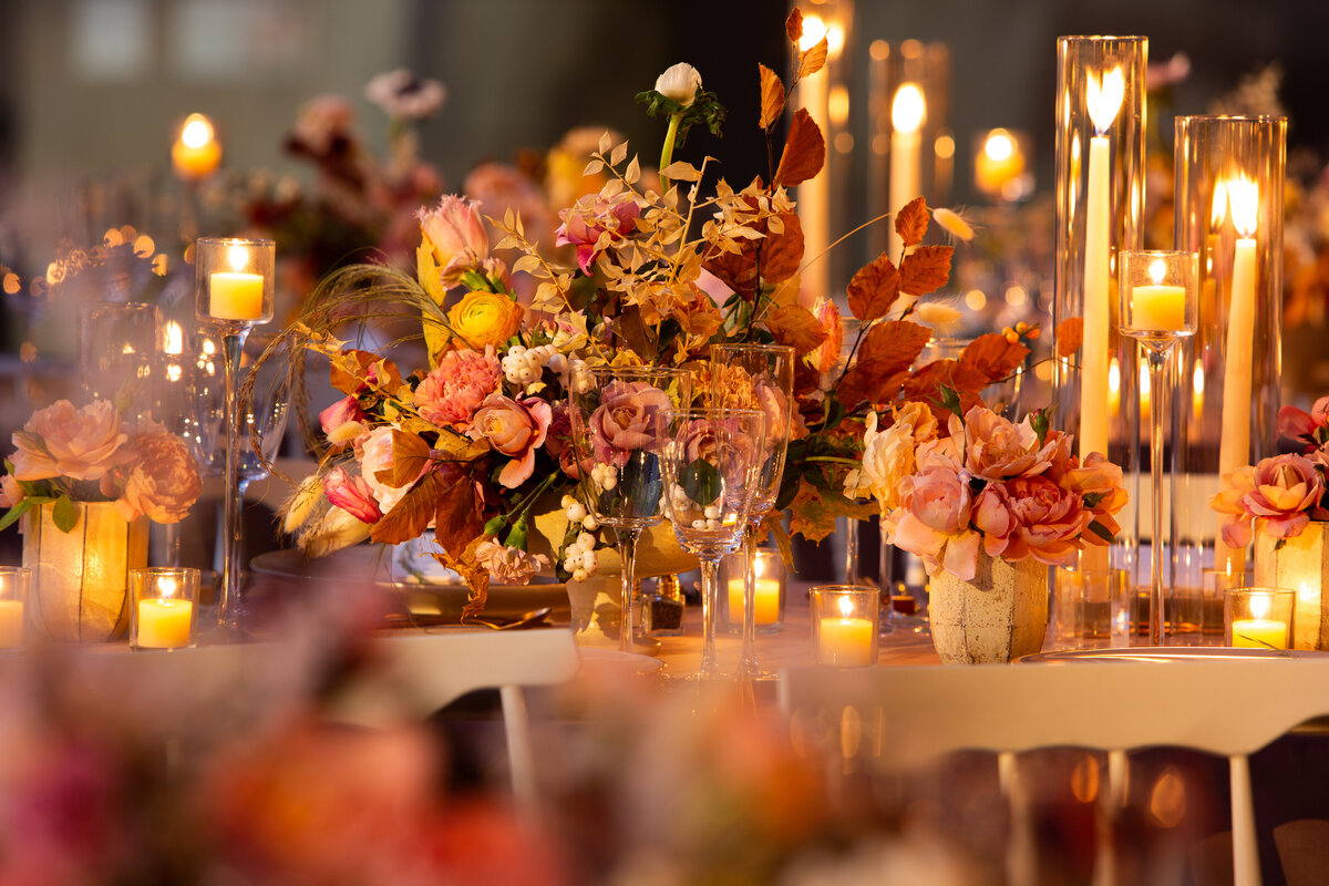 Centerpiece at wedding tables