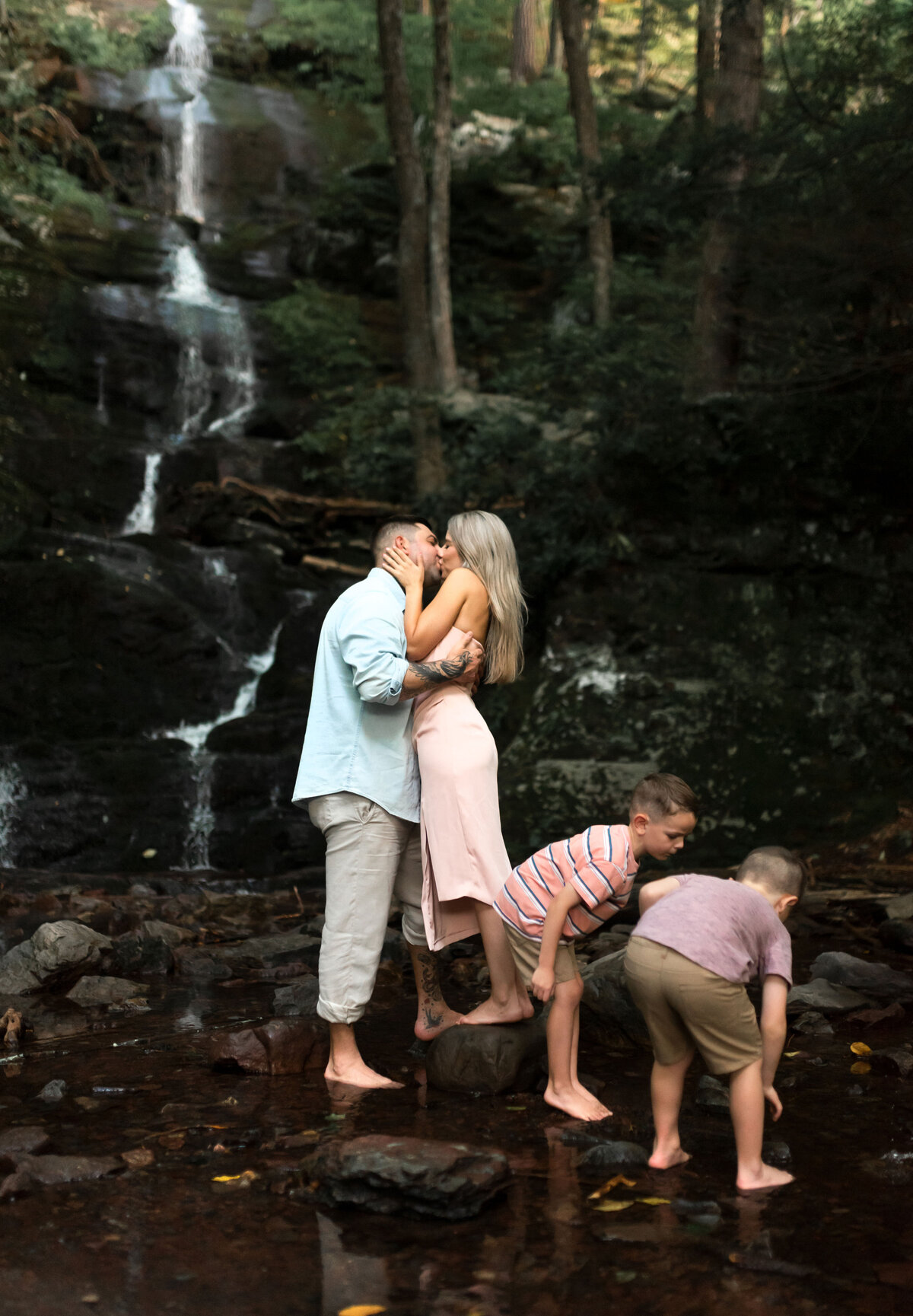 Clementine Cottage Photography family waterfall session