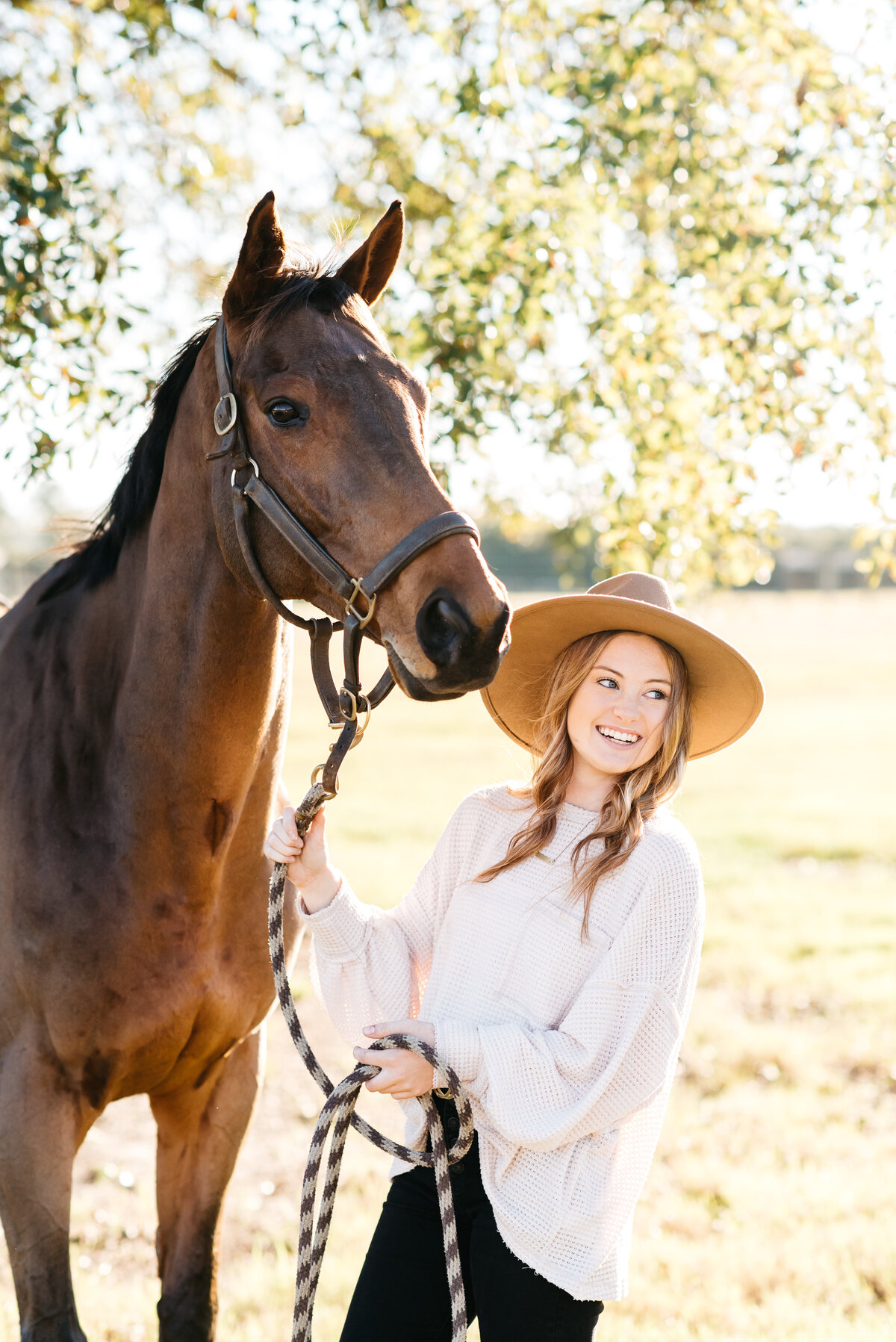 Senior and Equine Portraits at Stable View in Aiken SC
