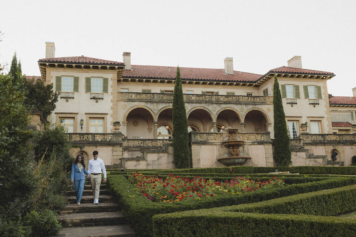 Lily & Skyler - Philbrook Museum of Art Engagement Session-47