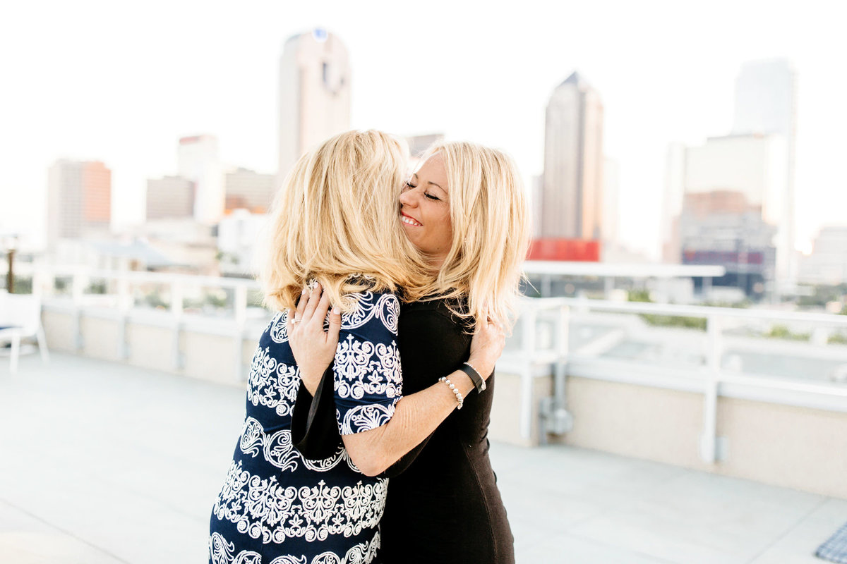 Eric & Megan - Downtown Dallas Rooftop Proposal & Engagement Session-162