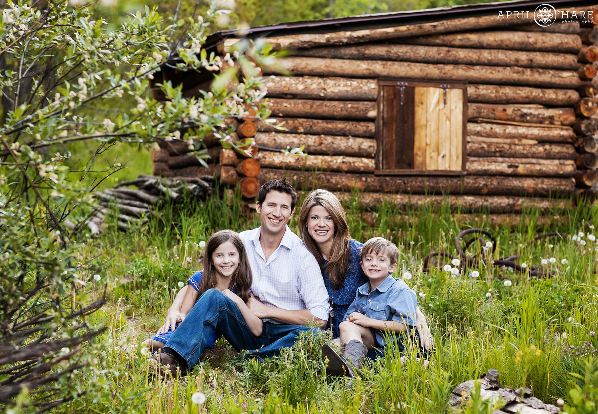 Breckenridge Family Photography at Historic Cabin Lomax Placer Mine