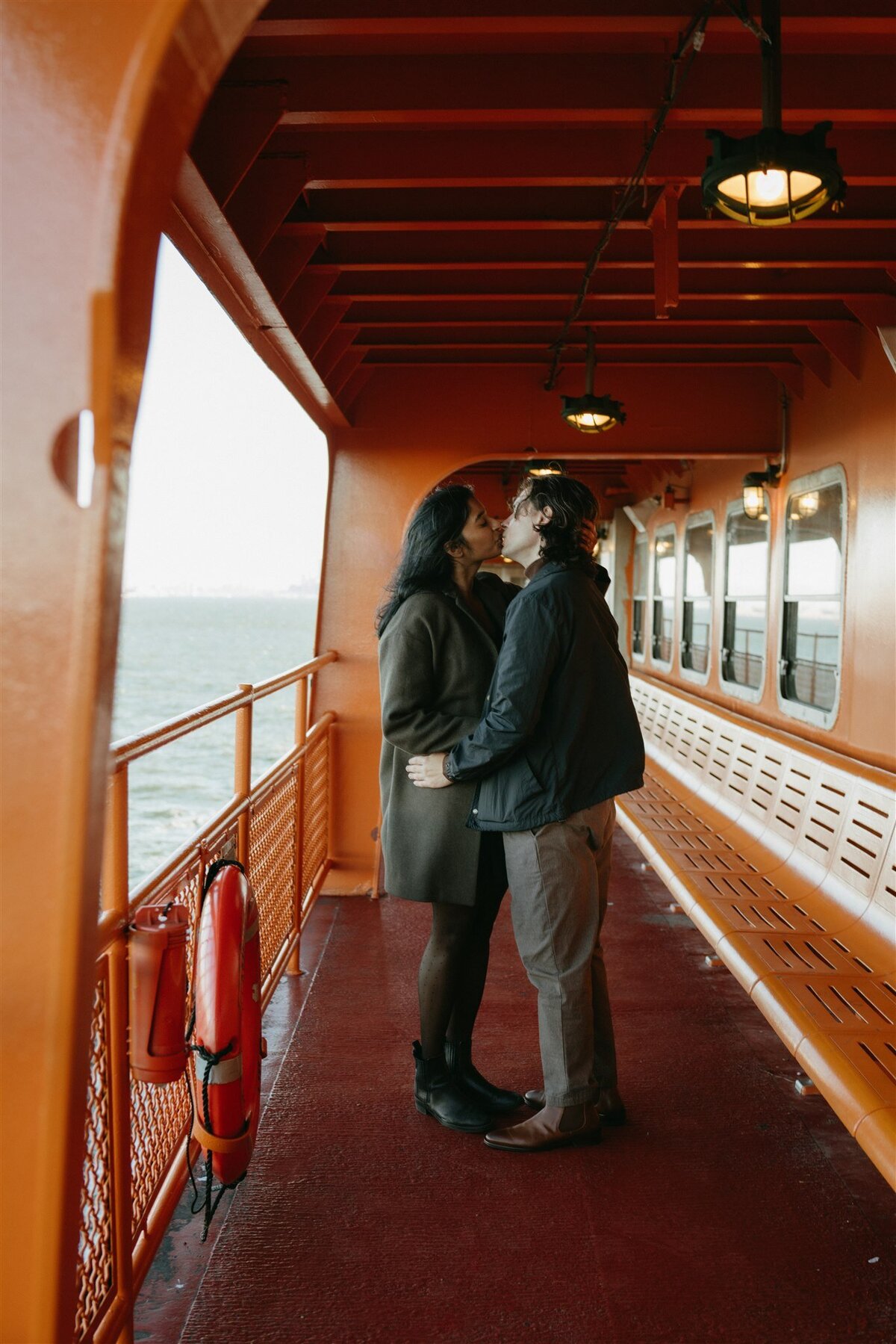 engagement photos on boat