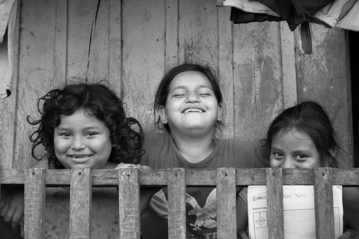 shy smiles from nicaraguan children