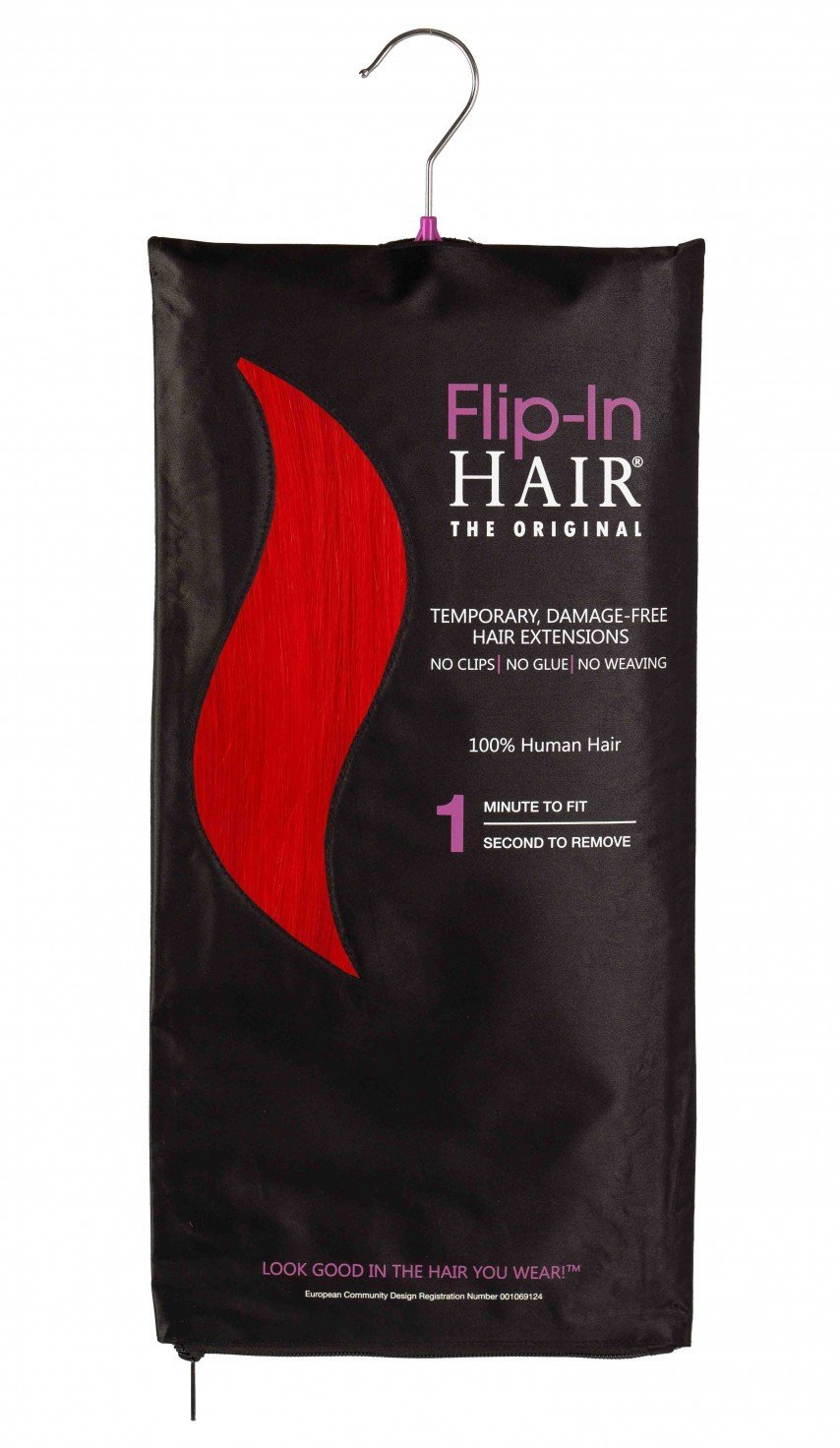 Flip-In Hair Original Flame Red