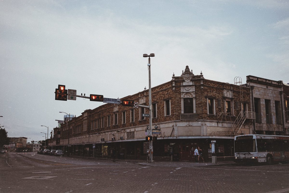Building on Dolorosa in downtown San Antonio