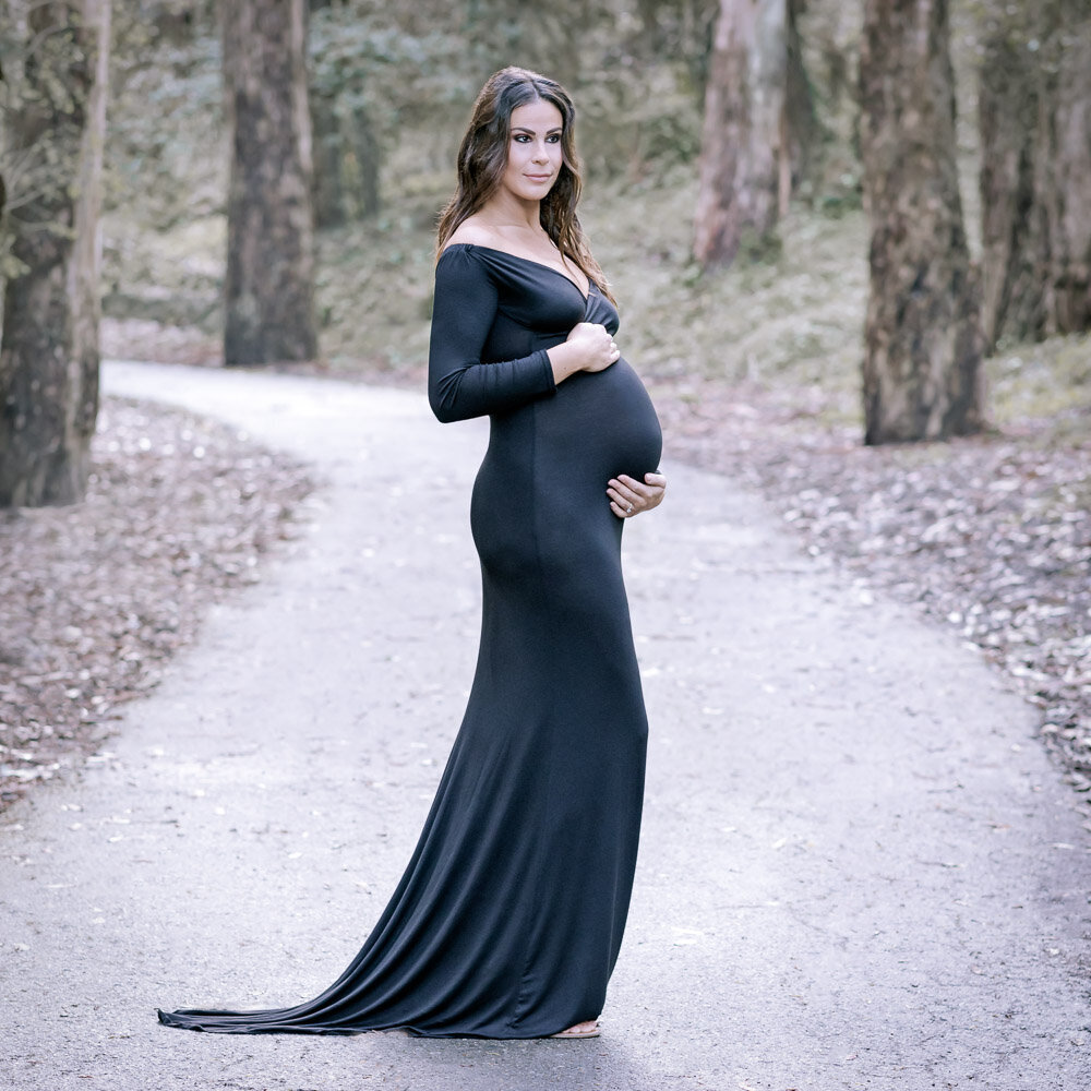 maternity-black-dress-forest-san-francisco