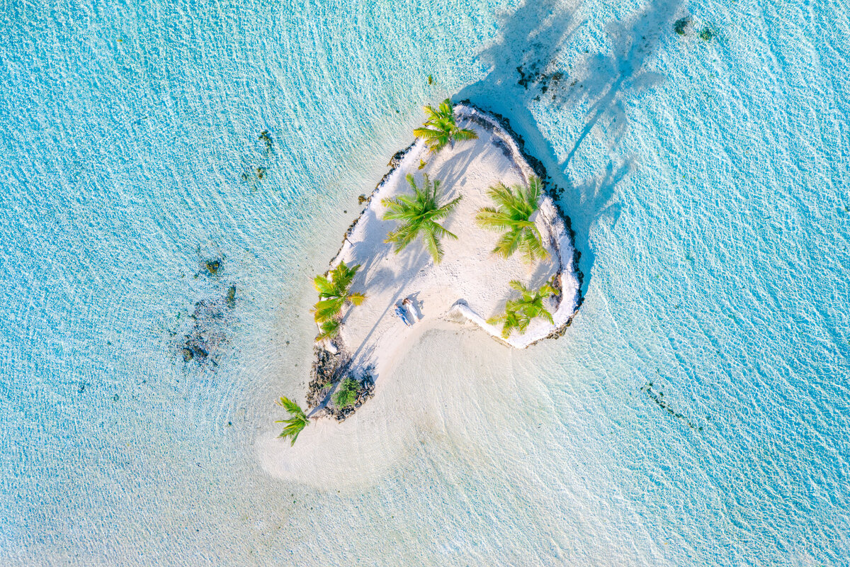 Drone view : Bora Bora Photography from the sky