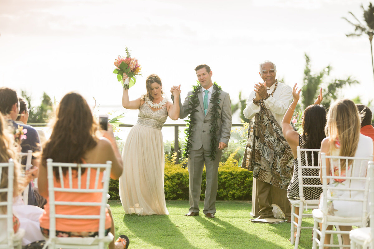 completed maui vow renewal ceremony