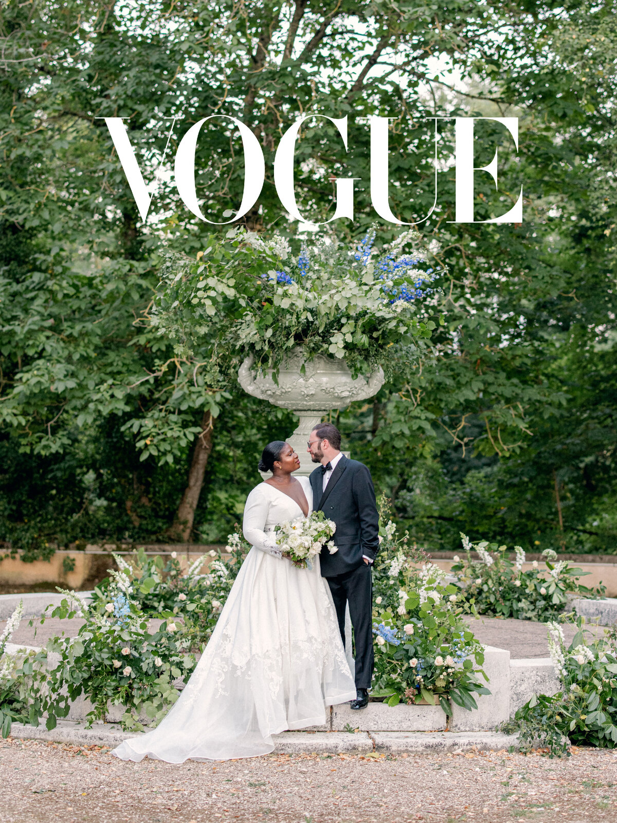 real wedding featured in Vogue - bride Makeda