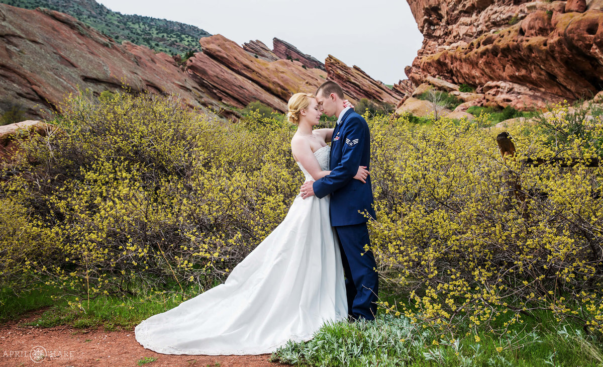 Red Rocks Wedding during Spring in Colorado