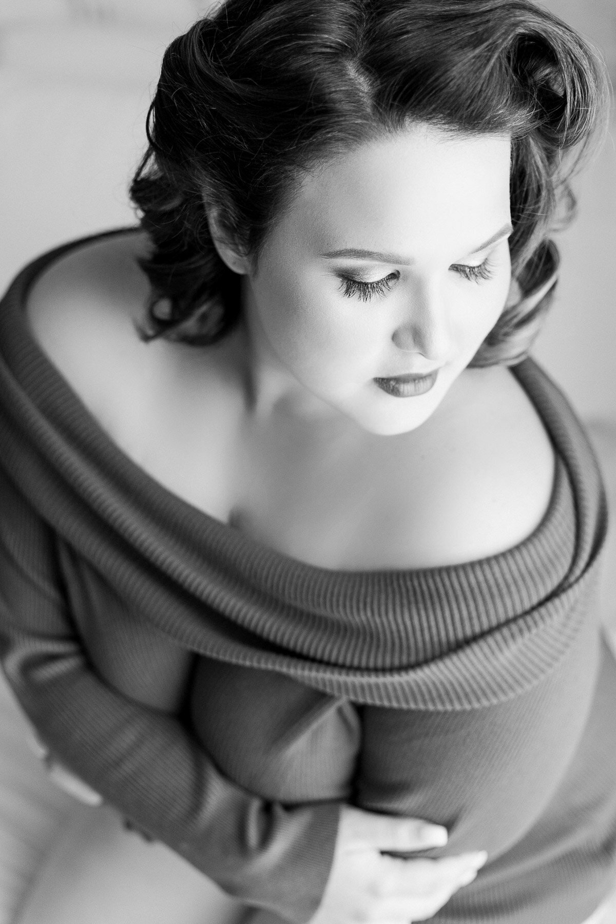 black and white 50's shoot