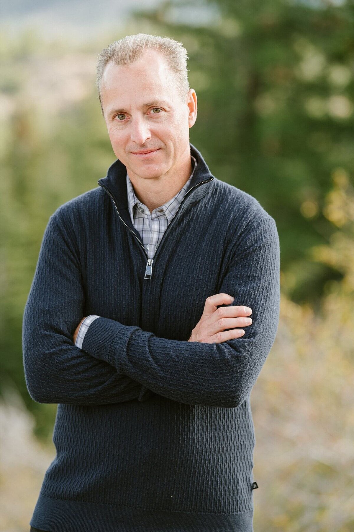 man outdoor headshot