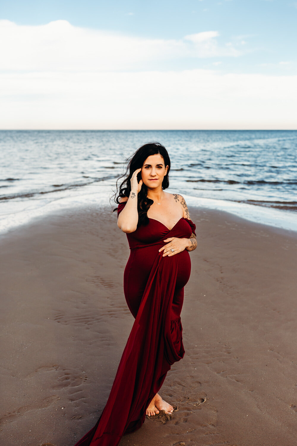 Jacksonville Florida Beach and Woods Maternity Session-21