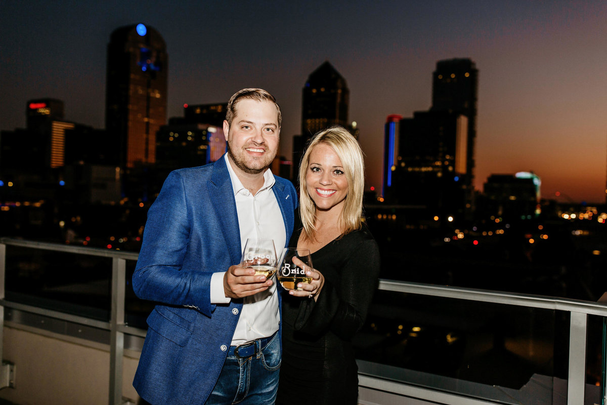 Eric & Megan - Downtown Dallas Rooftop Proposal & Engagement Session-259