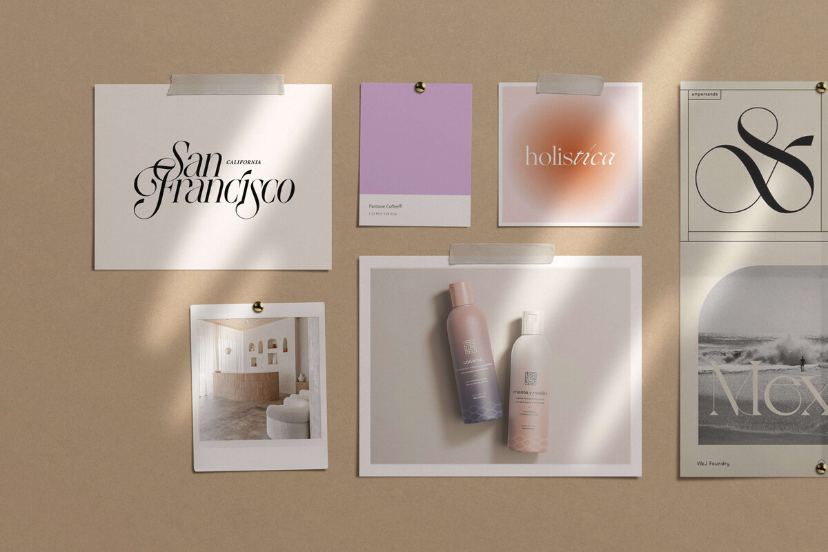 a luxurious and calm brand design for a massage therapist brand