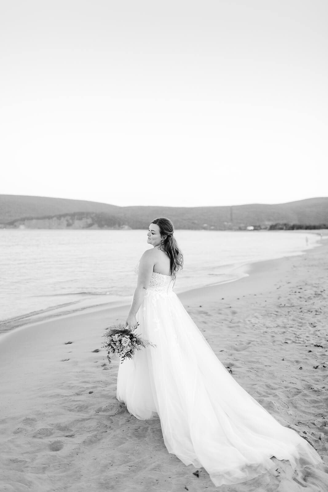 bride-on-beach-wedding-day-Cape-Breton