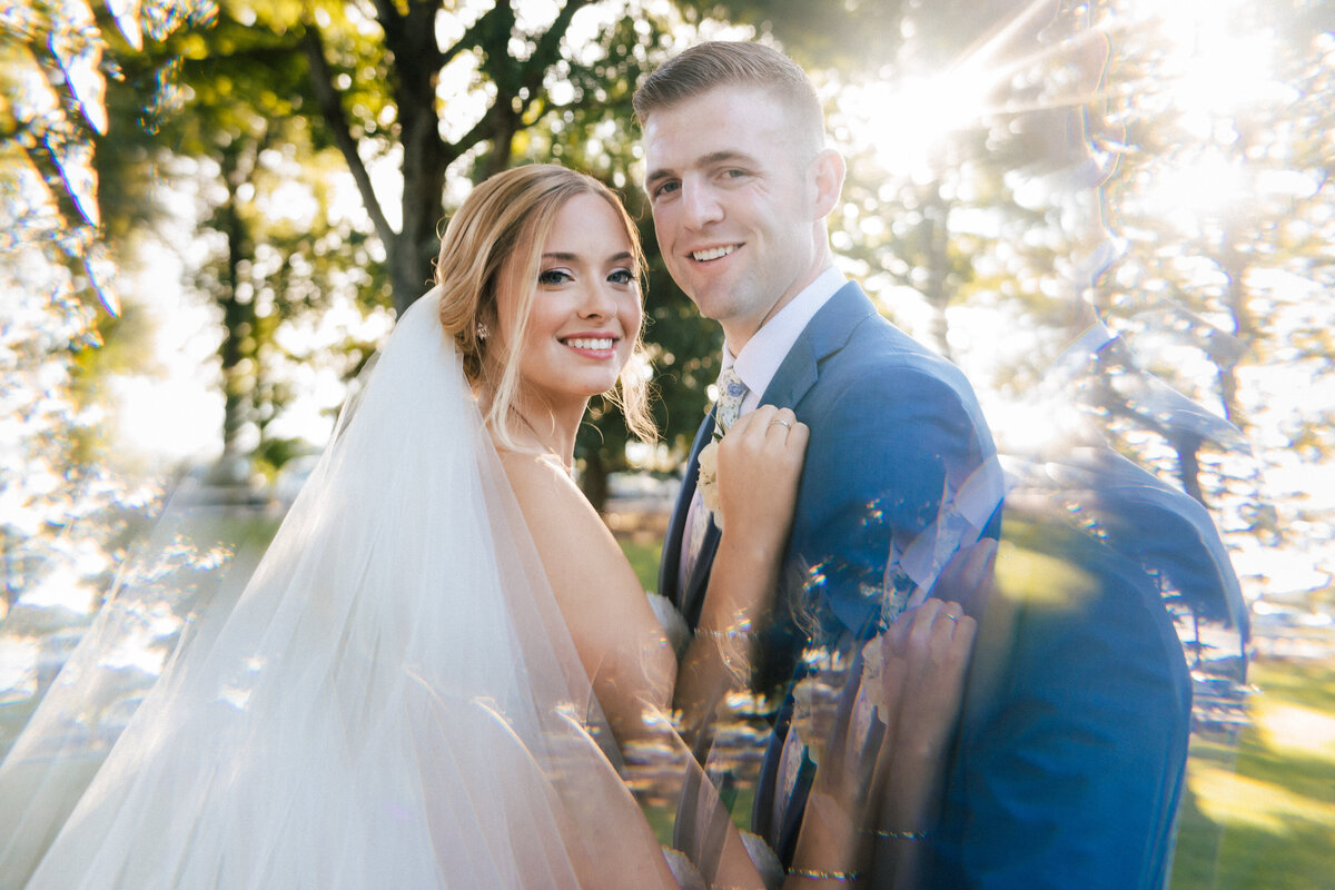 Charlotte North Carolina Wedding Photography Fractured Lighting Cool Effect