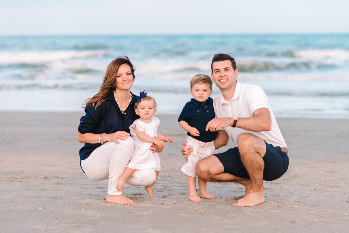 Family Beach Portraits in Garden City Beach SC