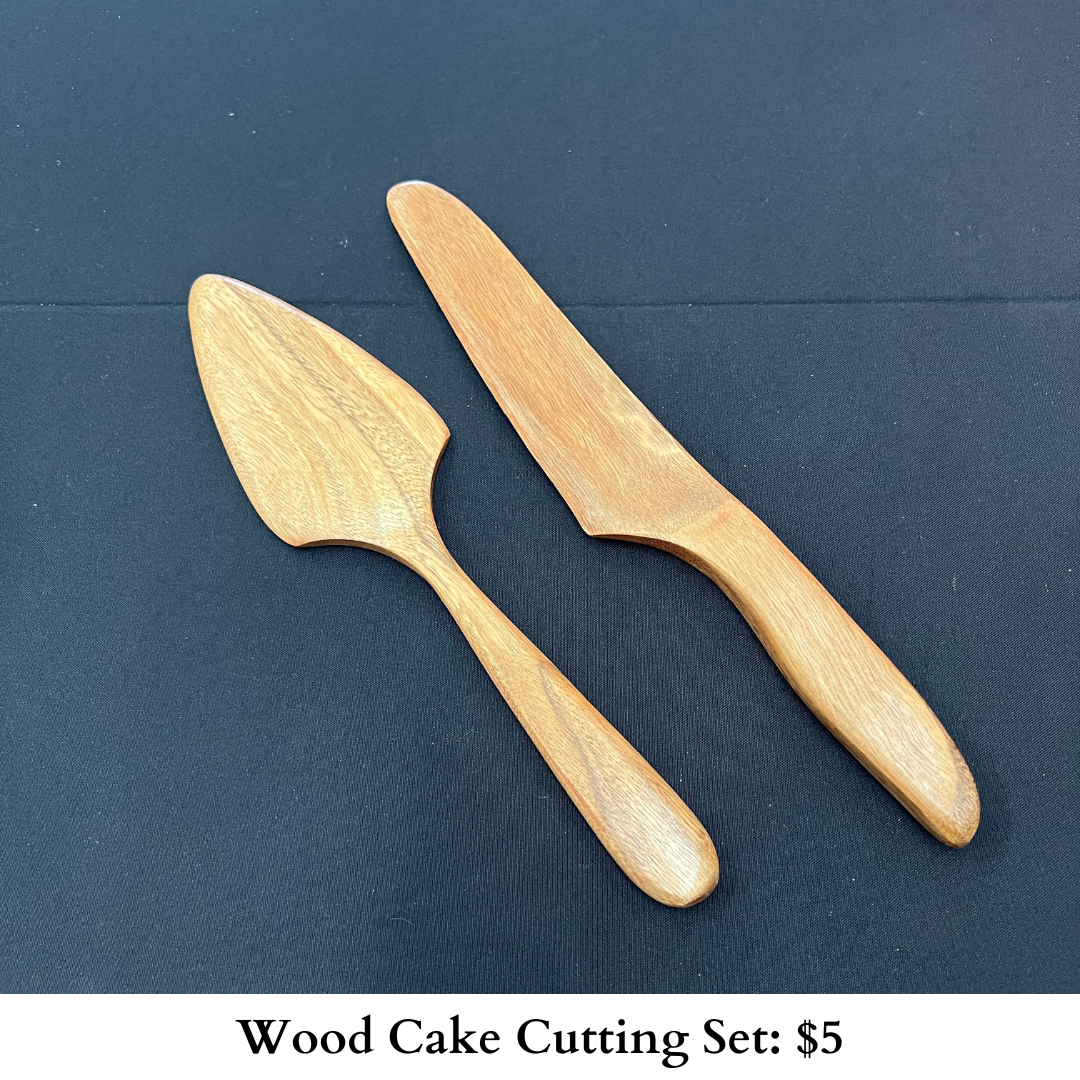 Wood Cake Cutting Set-599