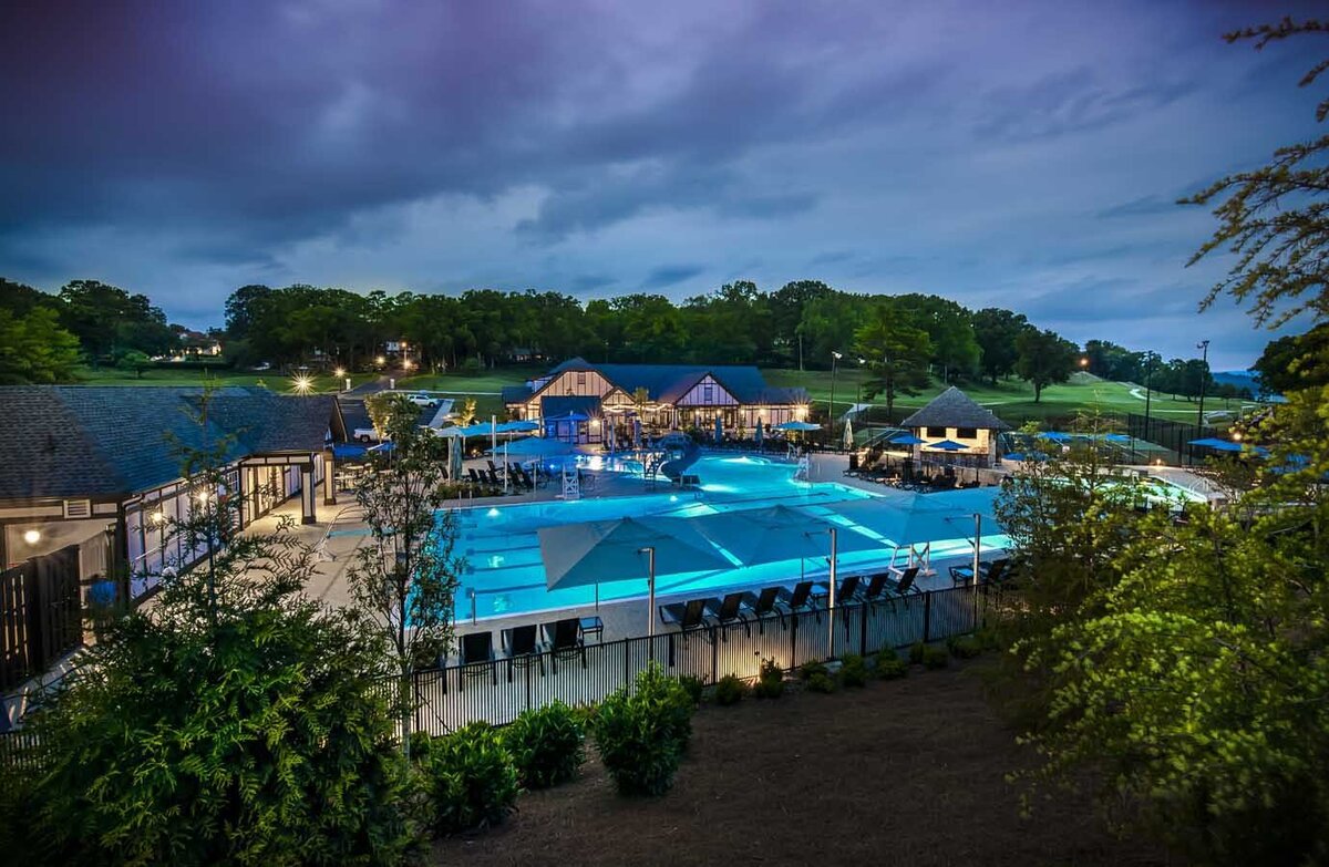 overlooking the swimming pool at Chattanooga Golf & Country Club