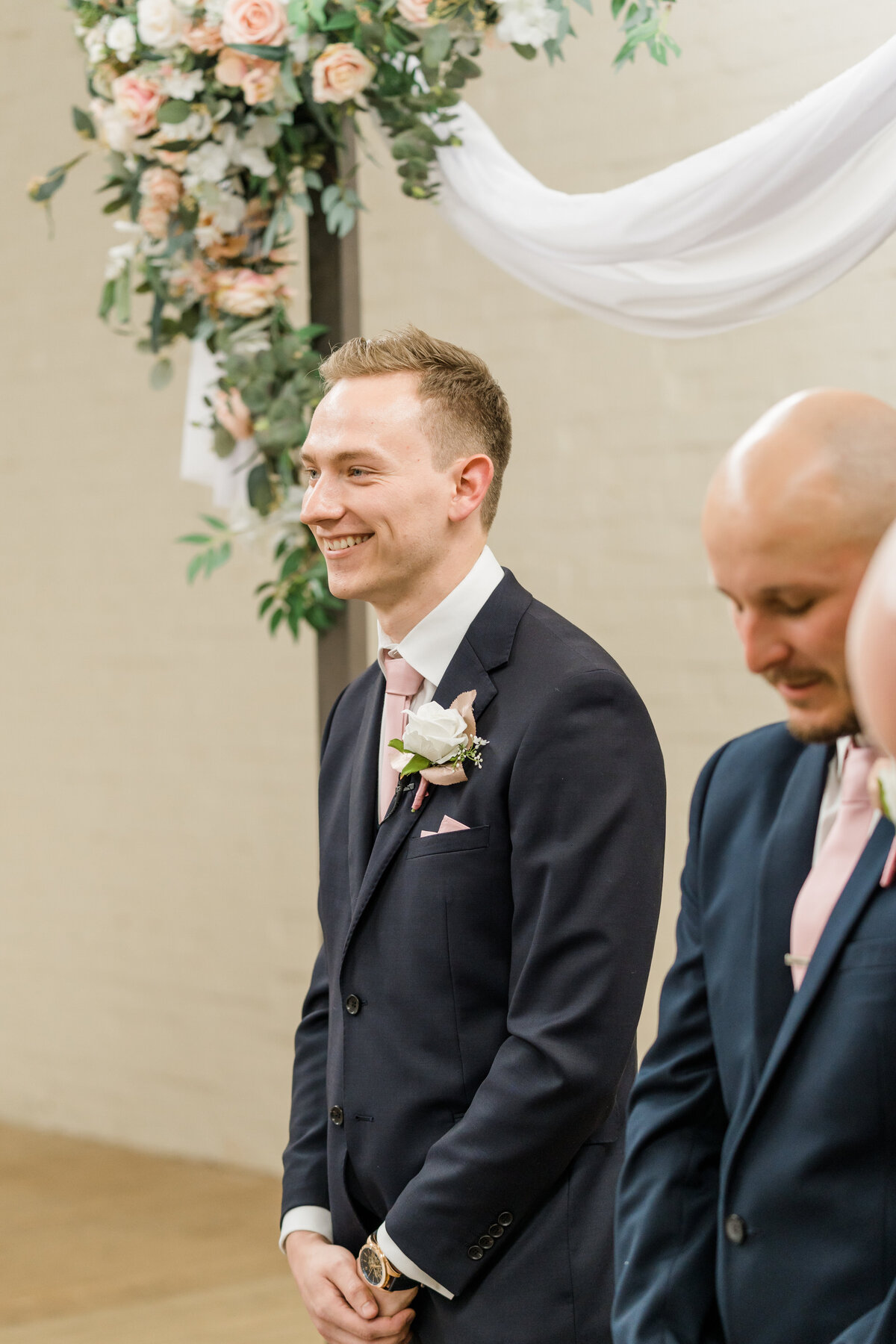 grrom seeing his bride for the first time