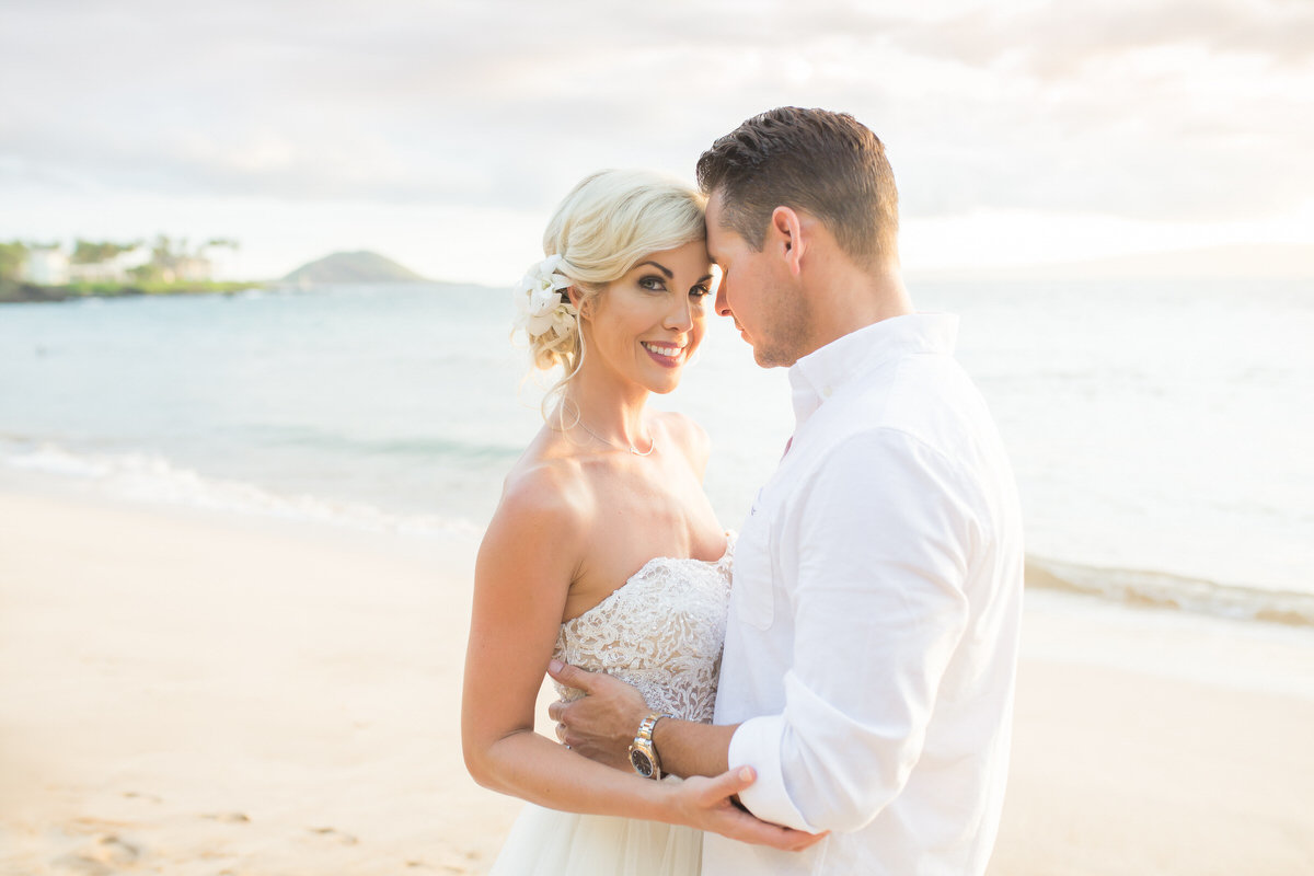 Maui Vow Renewal Intimate moment