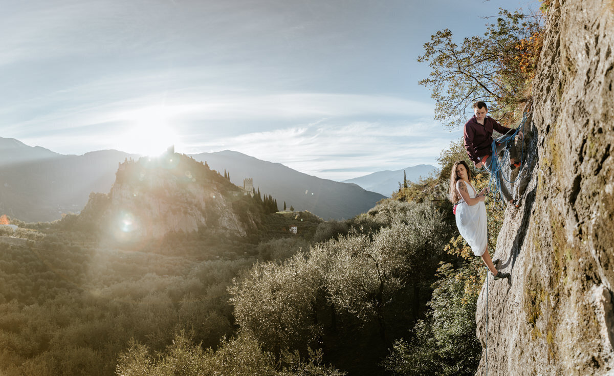 Nicole and Colten_Arco, Italy Climbing Elopement-