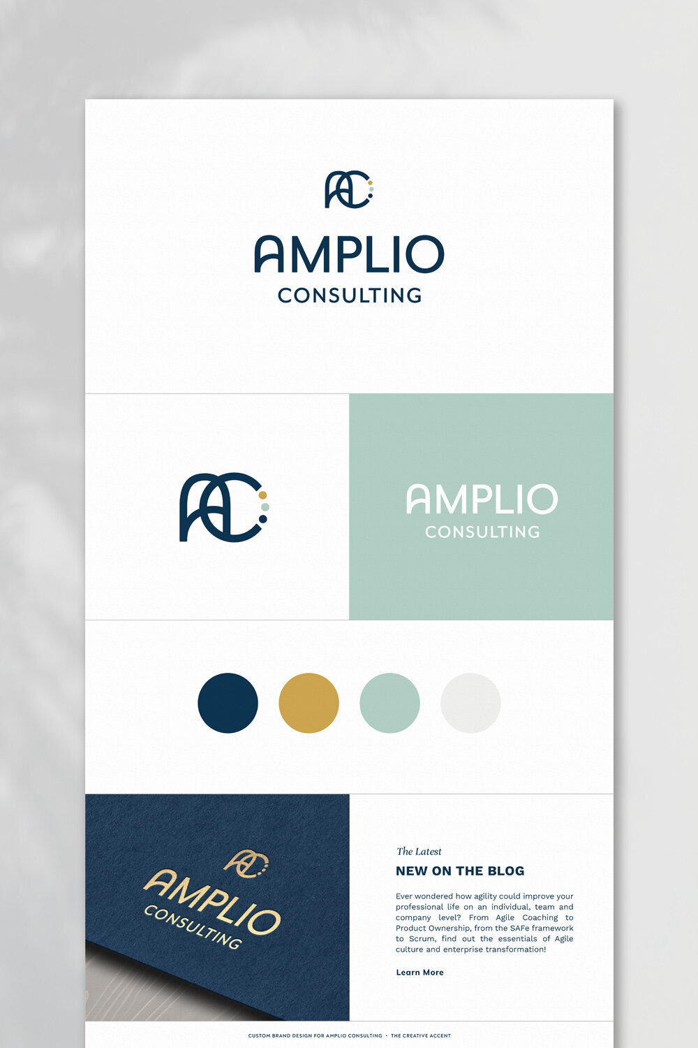 logo and brand design for consulting agency