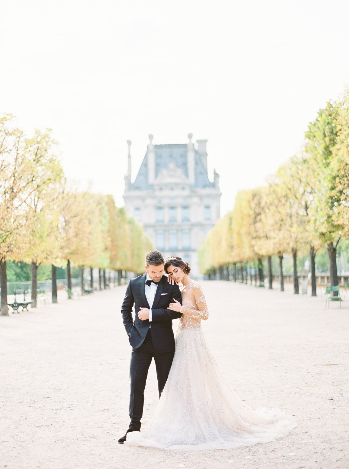 Tuileries Garden Wedding Portraits