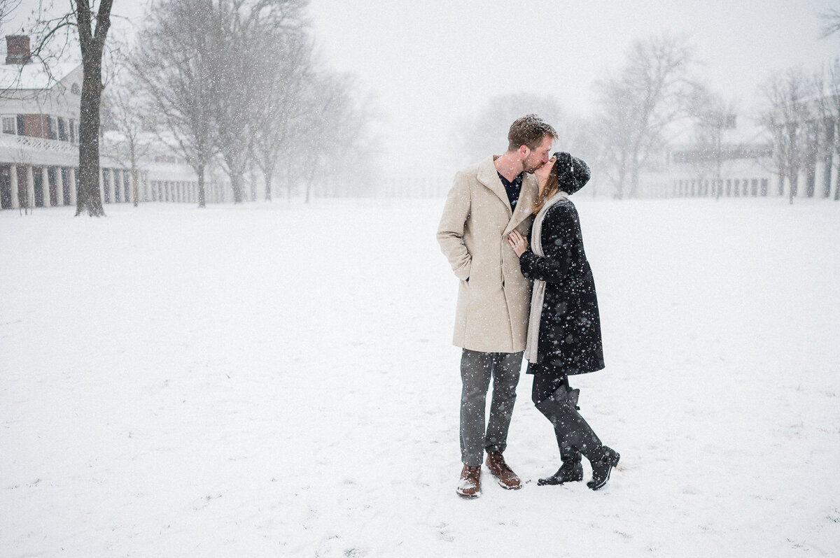 Snowy Charlottesville Engagement - Hunter and Sarah Photography-4