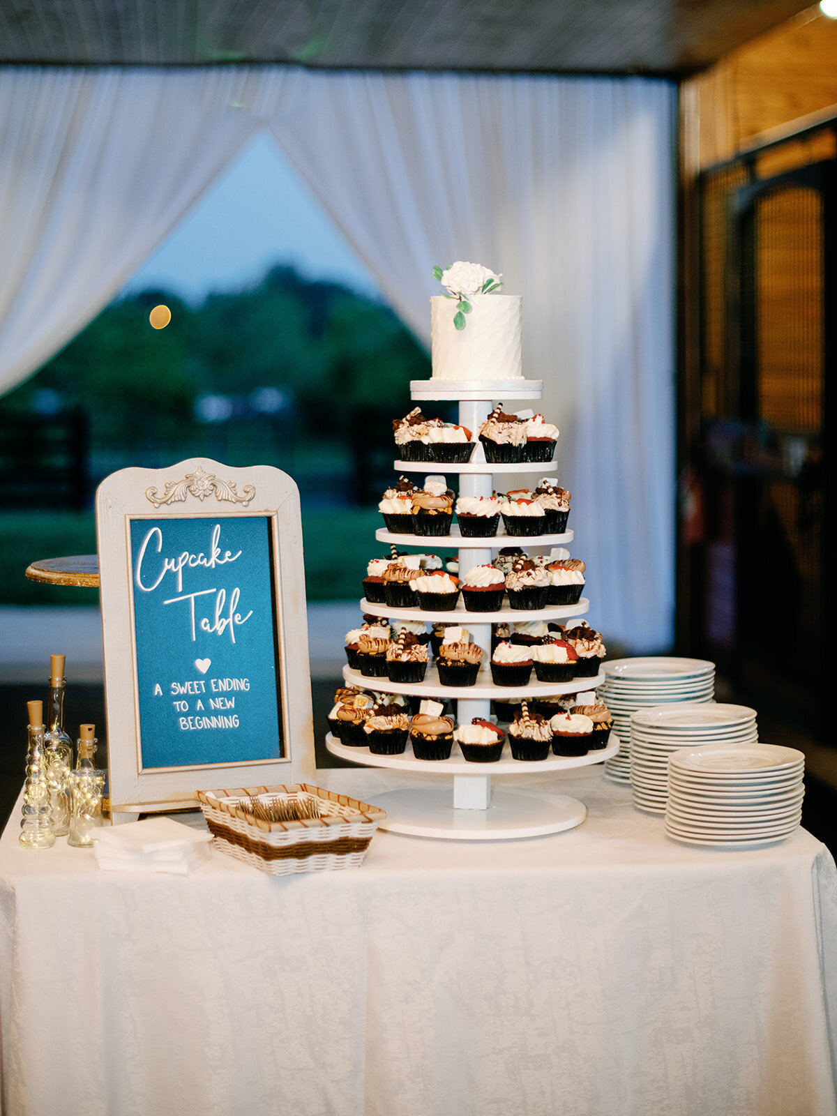 Cupcake display for the reception