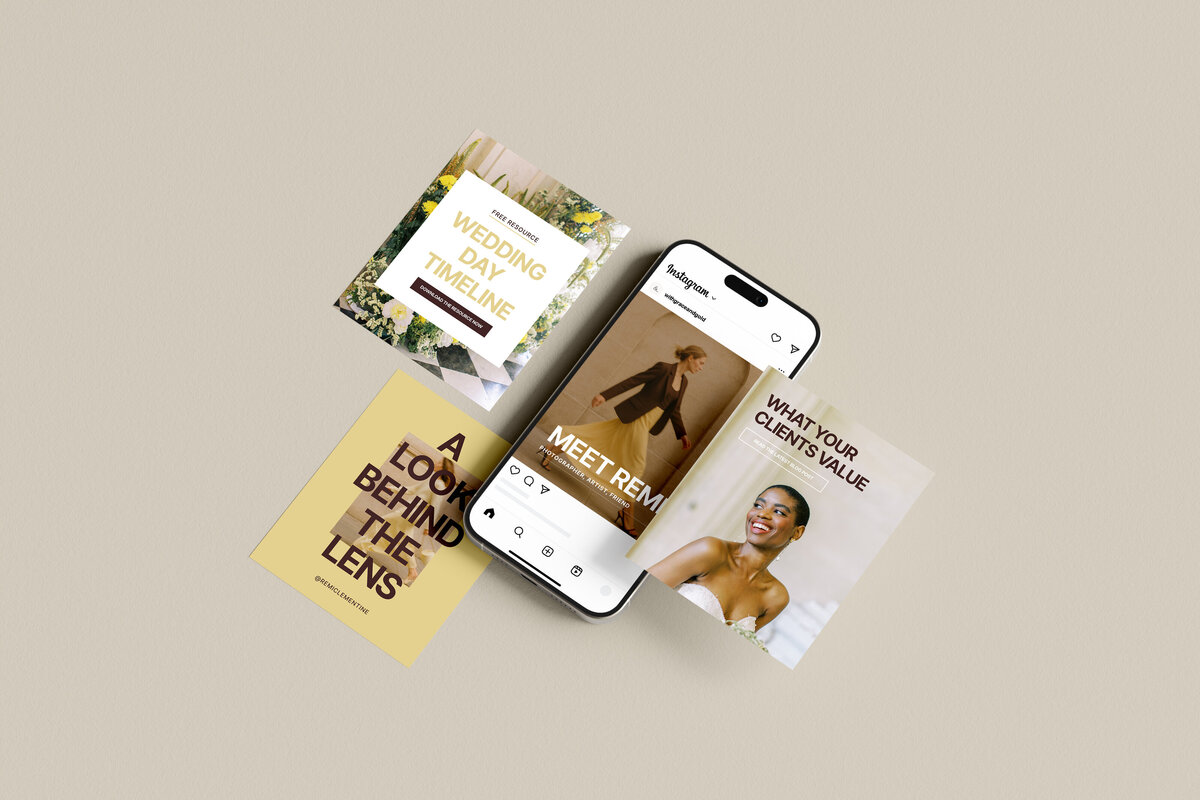 Canva Templates, Canva Instagram Templates, Social Media Templates, Marketing Templates for Creative Small Businesses Matching Showit Templates - With Grace and Gold - Best Showit Templates, Best Showit Designer - 4