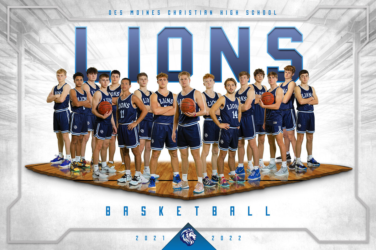 Boys Varsity Basketball Team 12x18