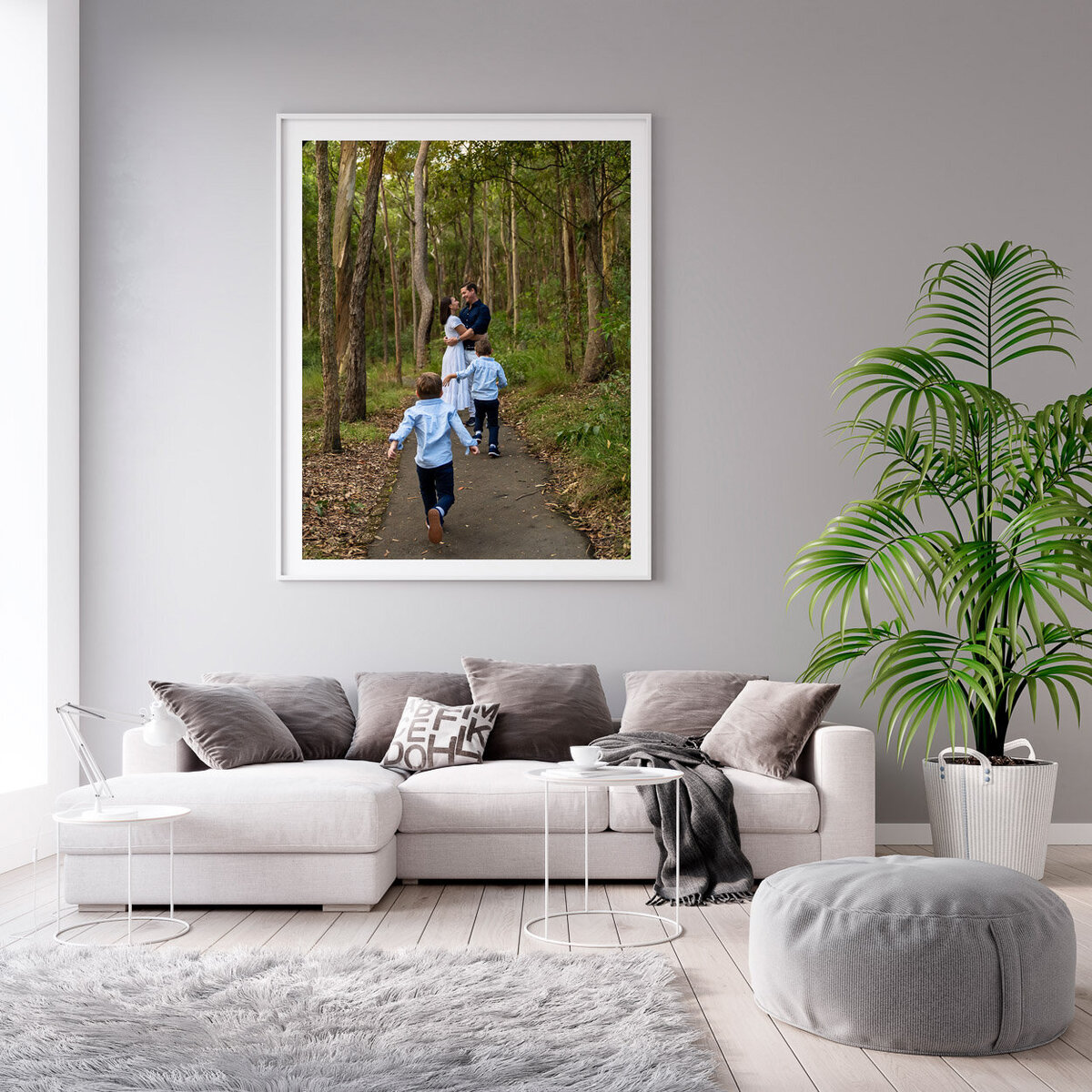 Family-lifestyle-portrait-livingroom-2-little-boys-with couple-parents-white-hills-reserve-in-Brisbane-3