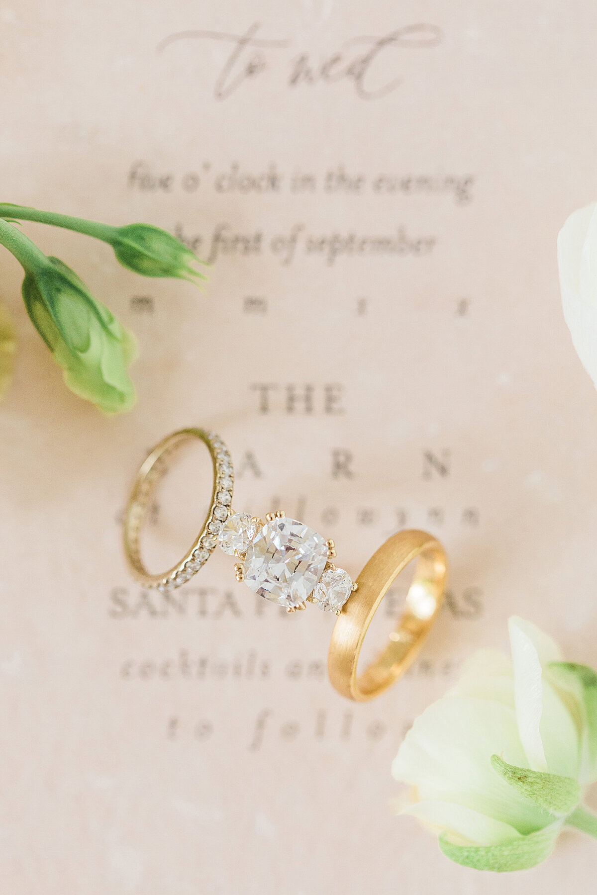 Gold Wedding Ring Details in Houston
