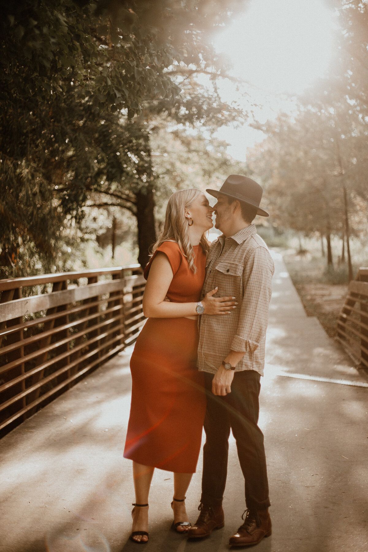Romantic Engagement Shoot - Buffalo Bayou Park, Houston Texas-39