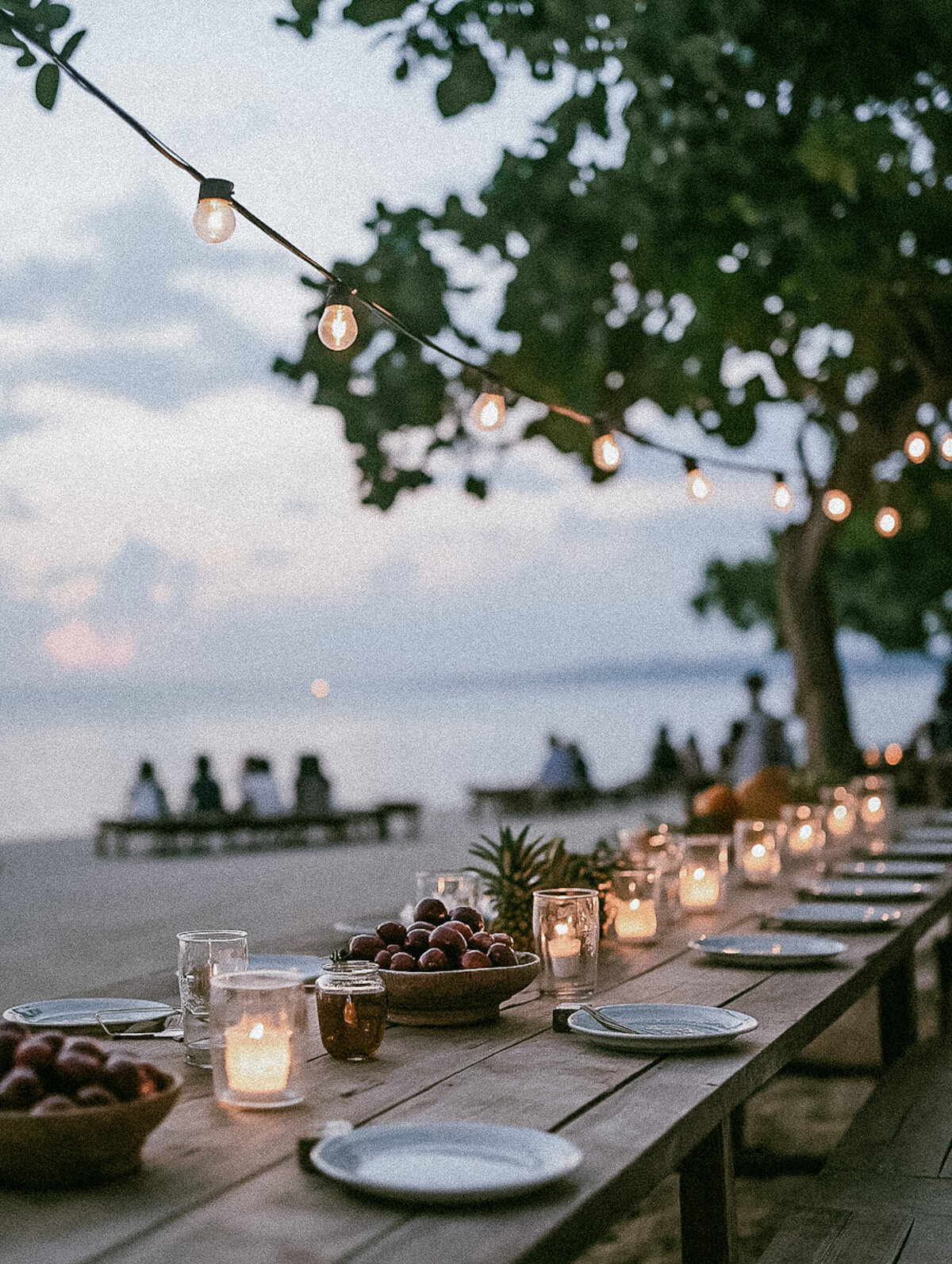 Beachside Dinner Setup