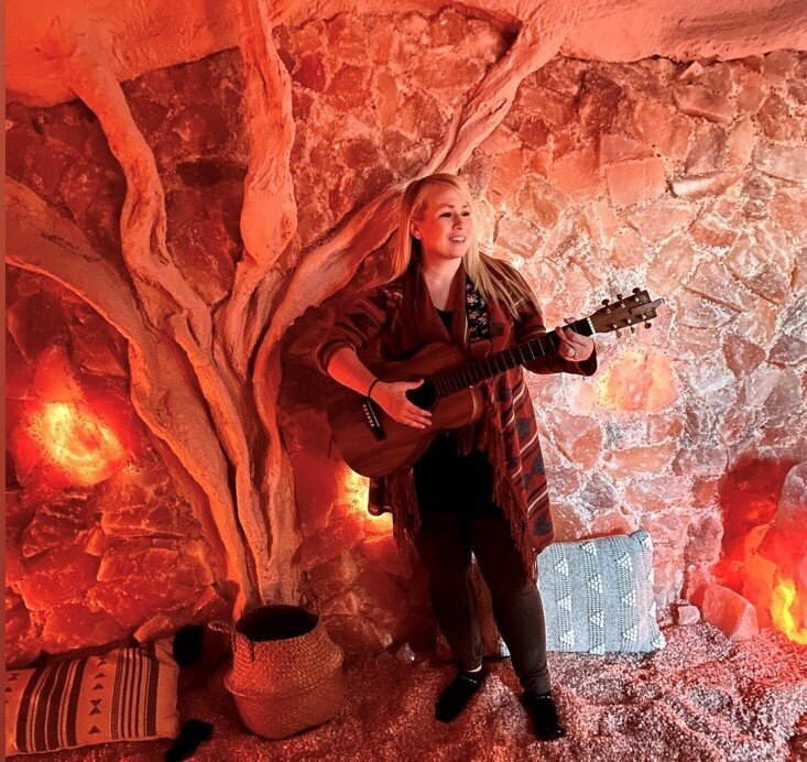 Erin in cave