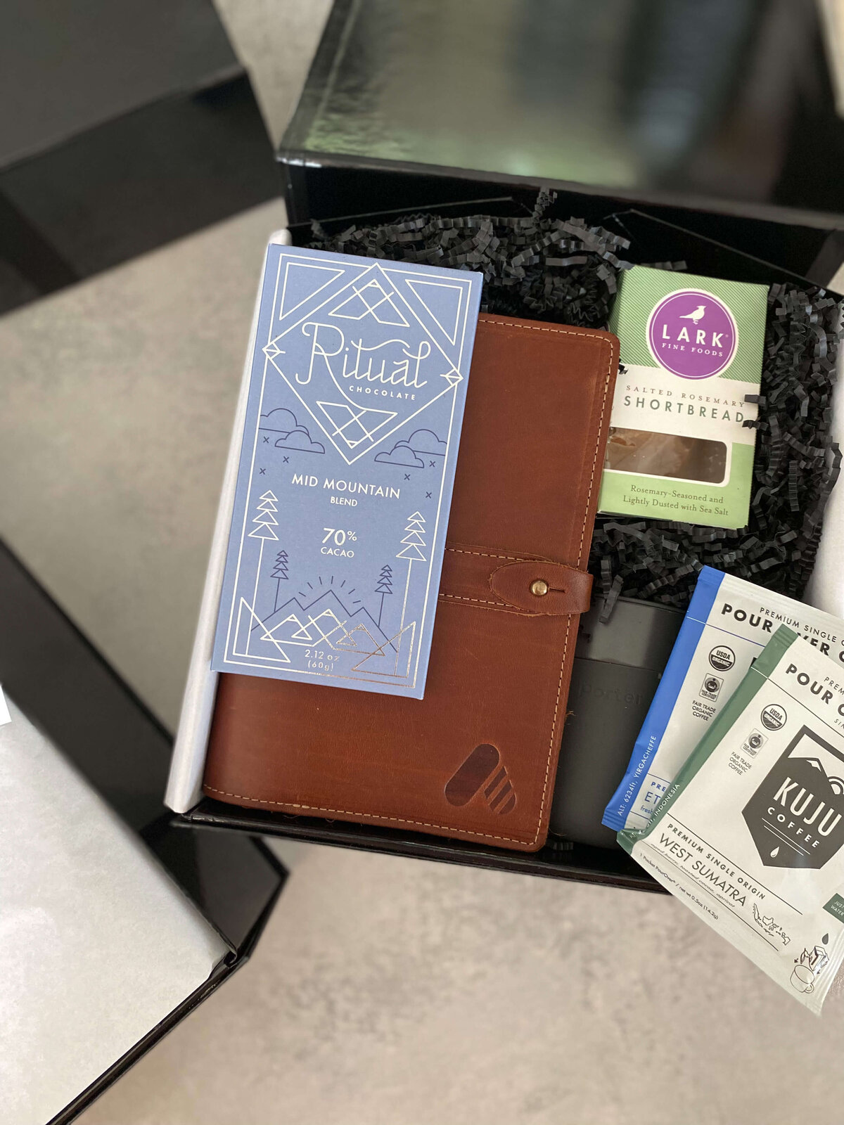 Custom Corporate Gift Box with Branded Notebook