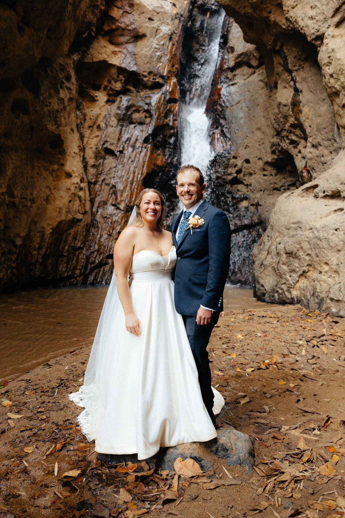 Lynzie and David - Waterfall-104